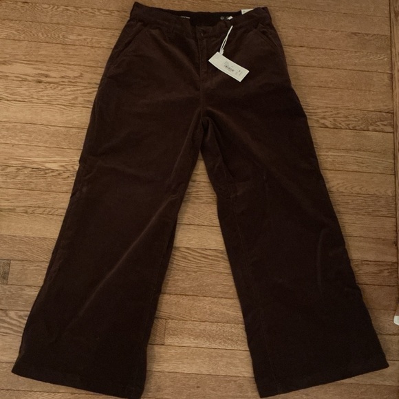 AG Adriano Goldschmied Dark Brown Flare Pants - Picture 1 of 6